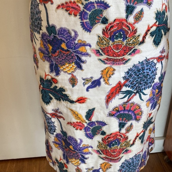 Jcrew floral colorful midi skirt - Picture 2 of 4